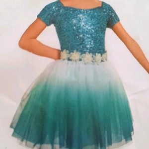 Kids Green Ballet Dress